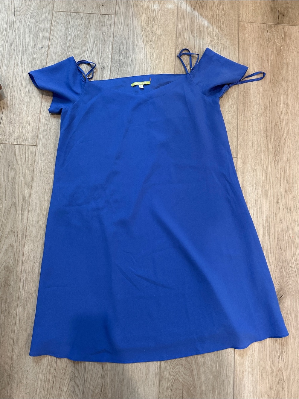 Gianni Bini Royal Blue Cold-Shoulder Mini Dress